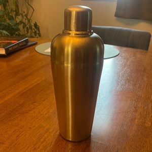 Gold cocktail shaker